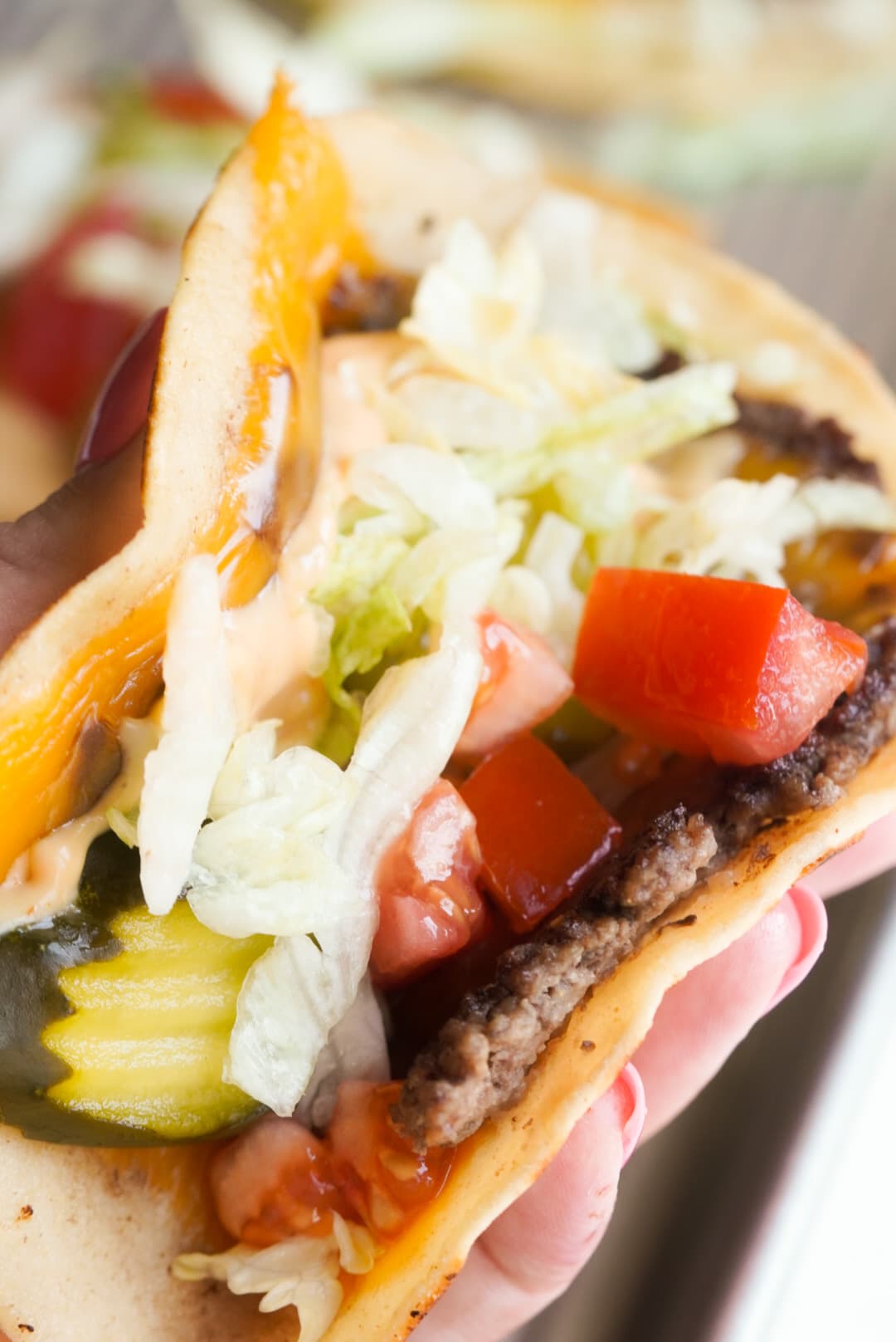 Big Mac Smash Burger Tacos with Special Sauce