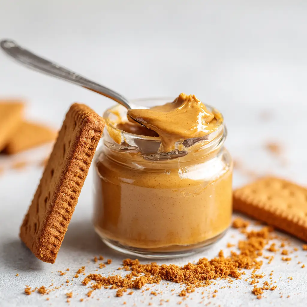 Homemade Biscoff Cookie Butter with Cinnamon and Brown Sugar