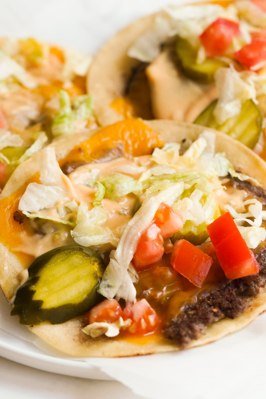 Big Mac Smash Burger Tacos with Special Sauce