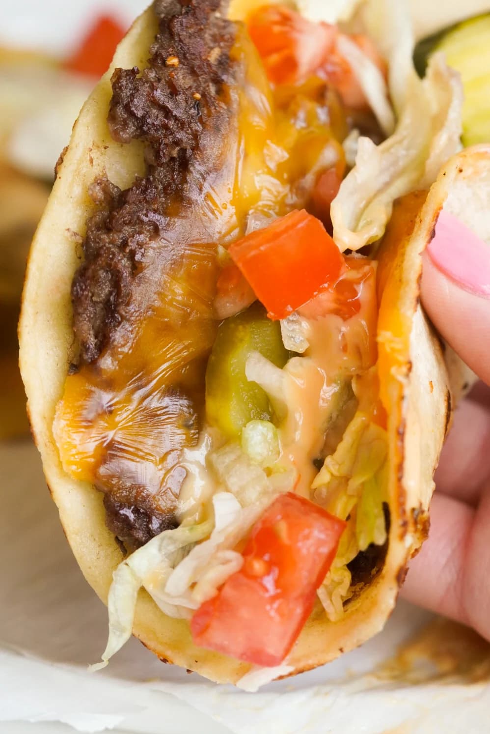 Big Mac Smash Burger Tacos with Special Sauce