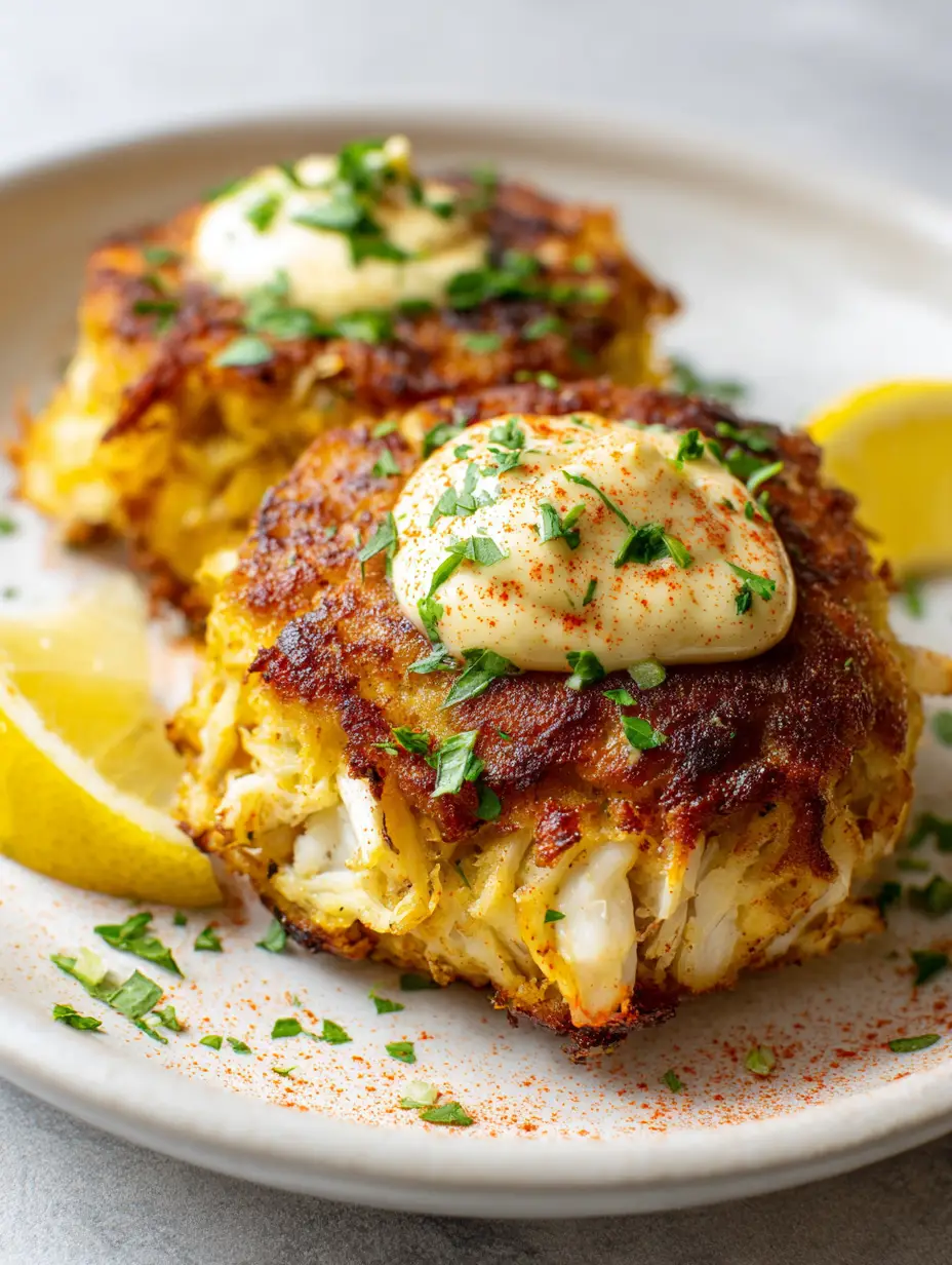Old Bay Crab Cakes With Pan-Seared Jumbo Lump Crab